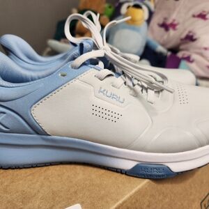 KURU Shift Light Blue and White Sneakers. New. Size 9